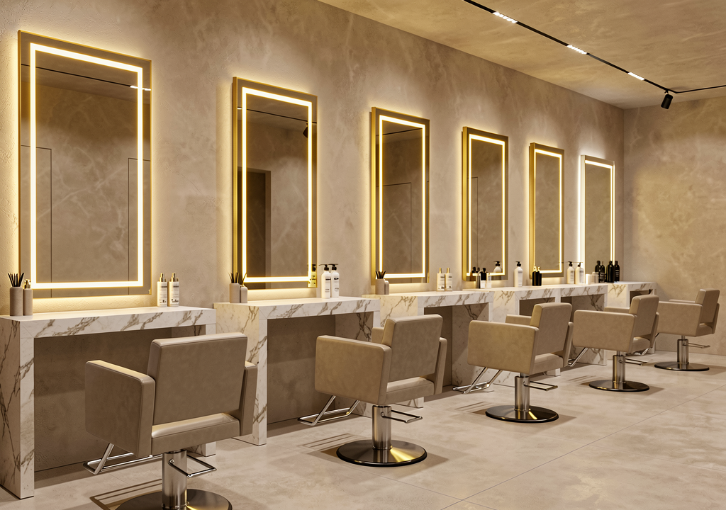 International Style Salon Interior